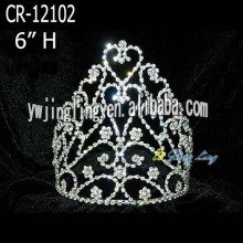 6'' Heart Rhinestone Princess Pageant Crowns