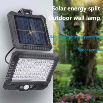 Sensor de movimiento humano Luz de la pared solar