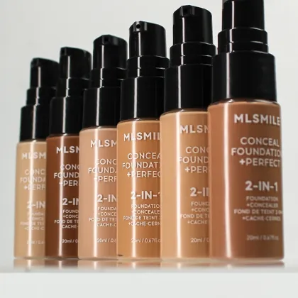 Korean Matte Long-Lasting Foundation with Full Coverage and Poreless Finish