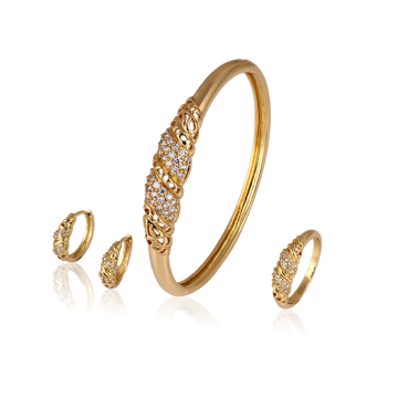 Newest Fashion Jewelry Set 18k Gold Color