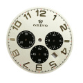 Chronograph Silver watch dial with 3 subdials