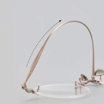 China Rimless Pure Titanium Optical Frame Manufactory