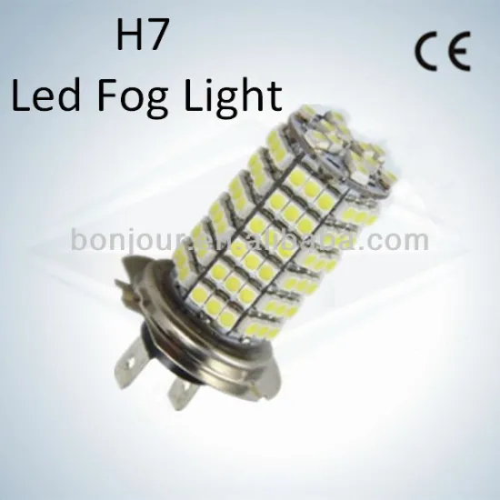 factory supply 120 smd led car bulb h7 led fog light