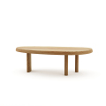 Mesa de jantar de madeira natural moderna