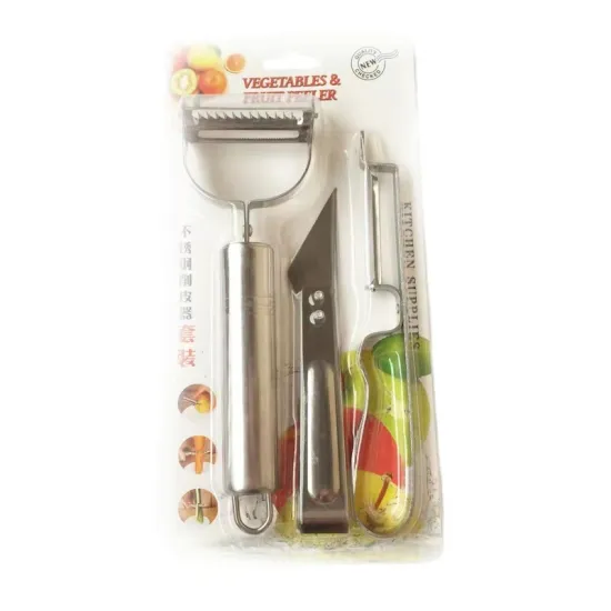 Stainless Steel Paring Knife 3-in-1 Kitchen Tool Set