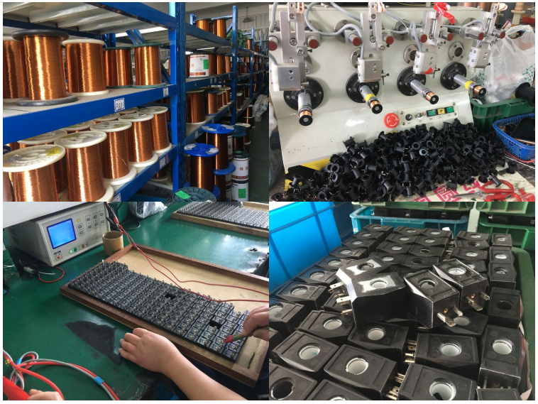 Factory producing display of 16mm Ckd Type AB510 Solenoid Coil