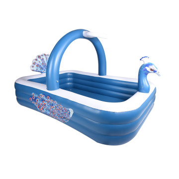 Juguetes de pavo real inflable para piscina al aire libre para niños