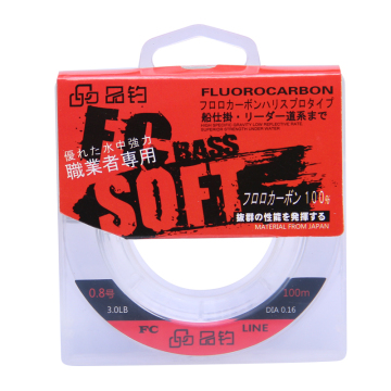 Fluorocarbon Coated Clear Mainline Fishing Line Newbility 0.8 10.0# 50m 100m