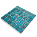 Glass mosaic tiles for swimming pool decoration