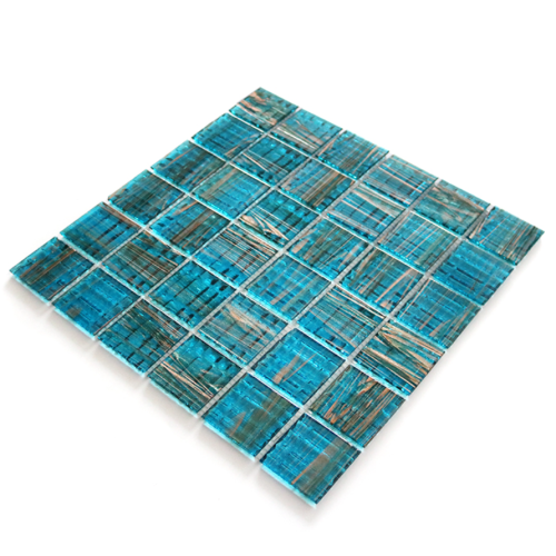 Glass mosaic tiles for swimming pool decoration