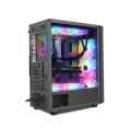 RGB light water cooled computer case