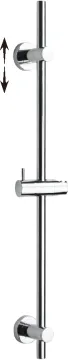 stainless steel sliding rail shower bar kit system