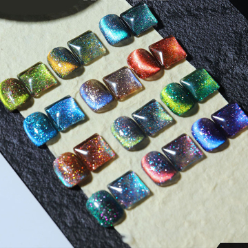 Cat Eye Magnetic Diamond Gel Polish - Glow in the Dark Private Label