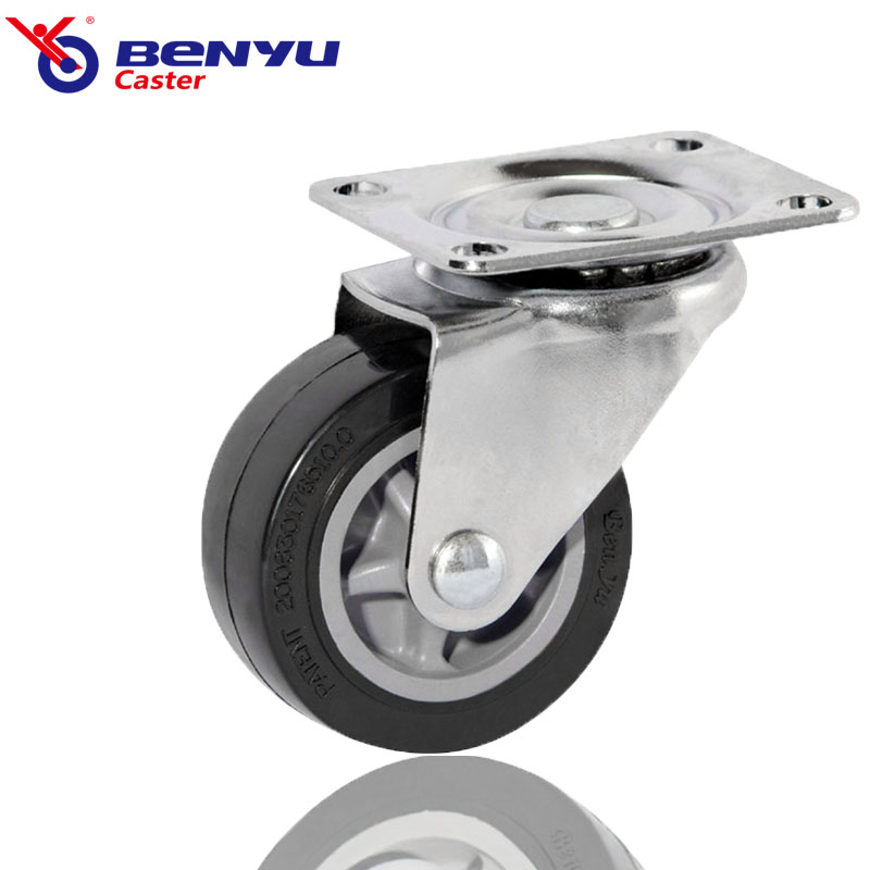 Polyurethane Rotating Wheel PU Furniture Swivel Casters