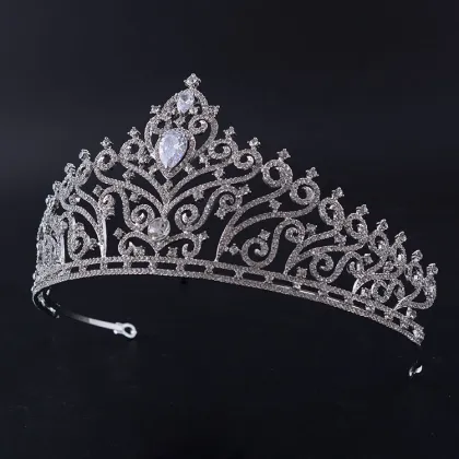 Eagle Head Flower Pageant Crown For Queen