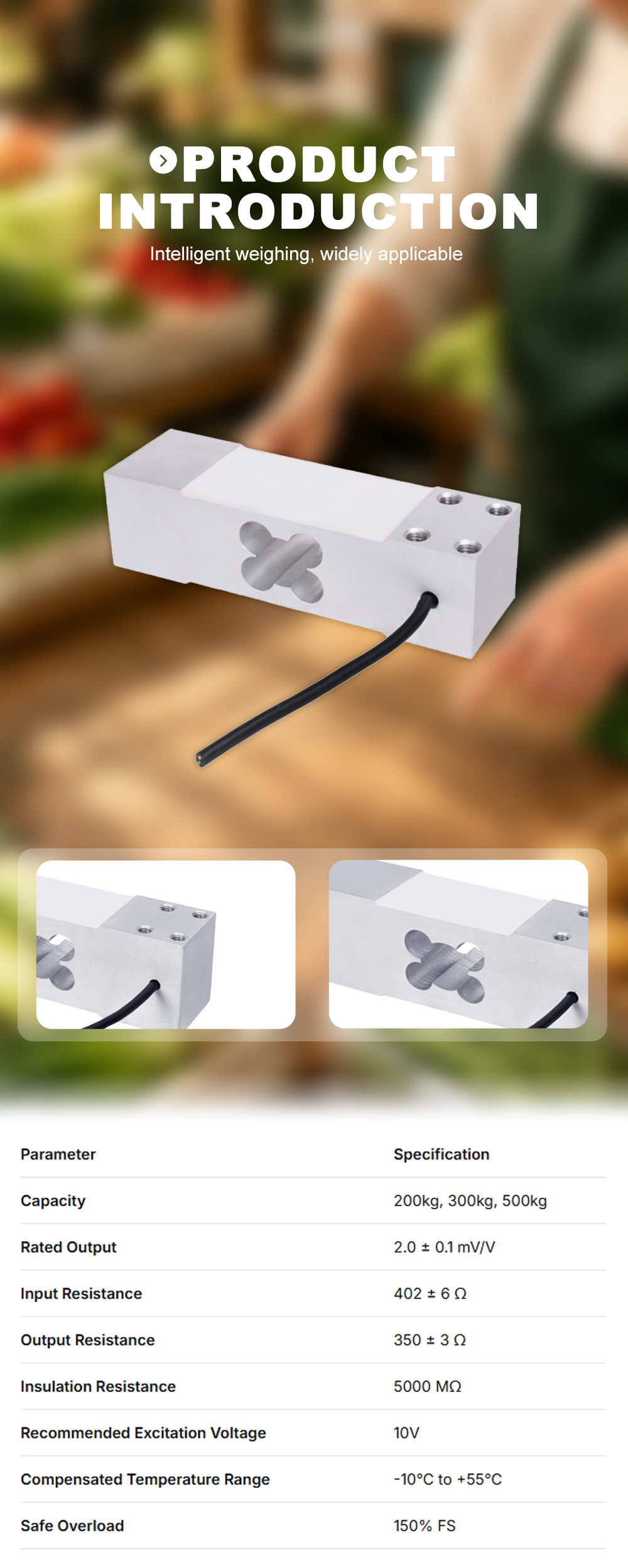 B04 Aluminum Weighing Load Cell x
