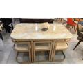 Marble Dining table set Rectangle