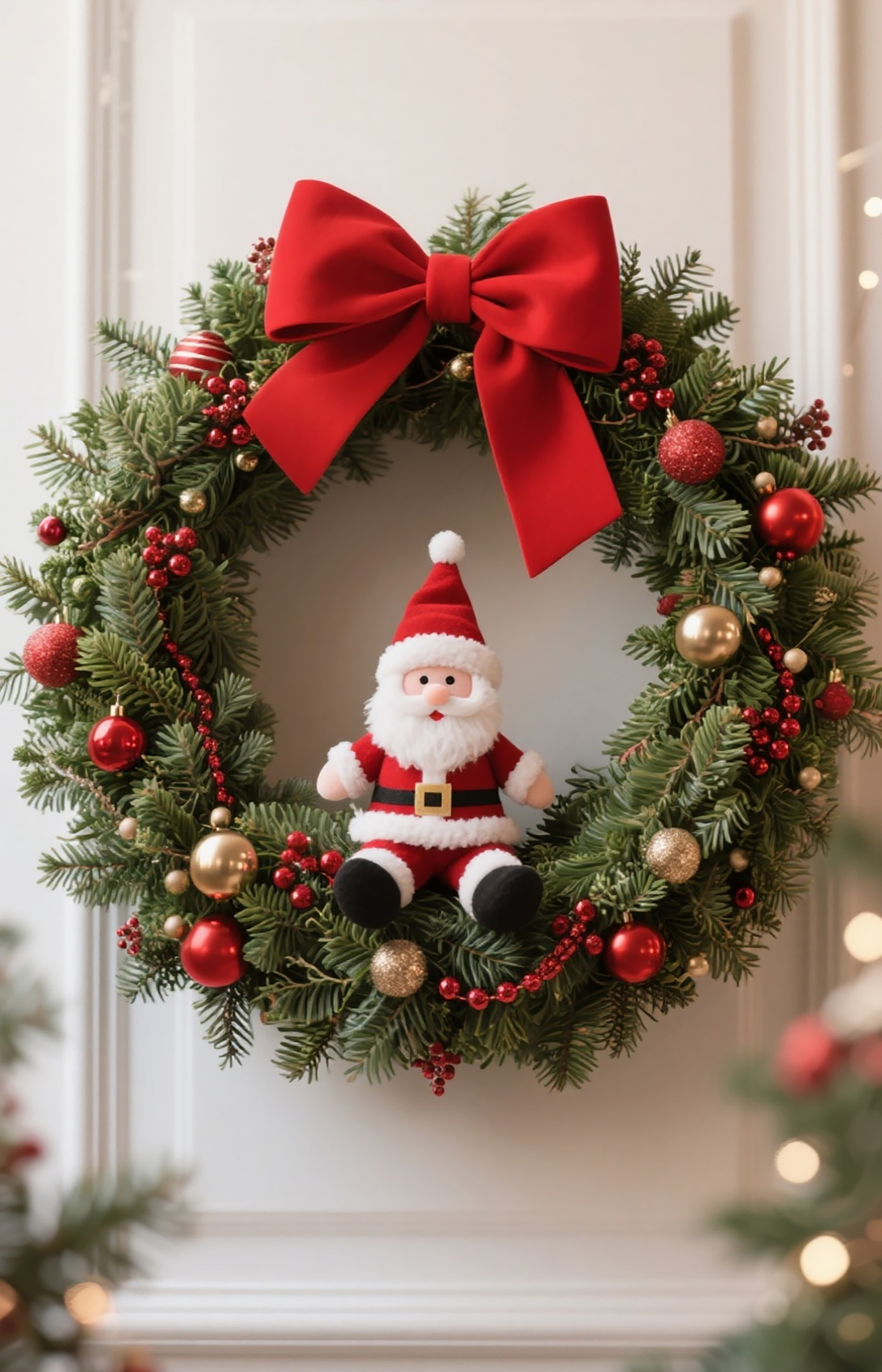 Ornamento de guirlanda de Natal ao ar livre