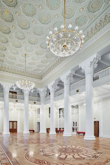 Large foyer modern crystal circular chandelier