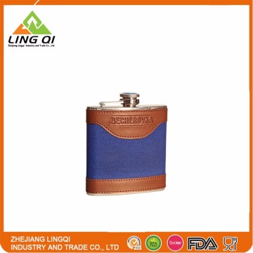 High Quality Cheap Leather Shaped Hip Flask