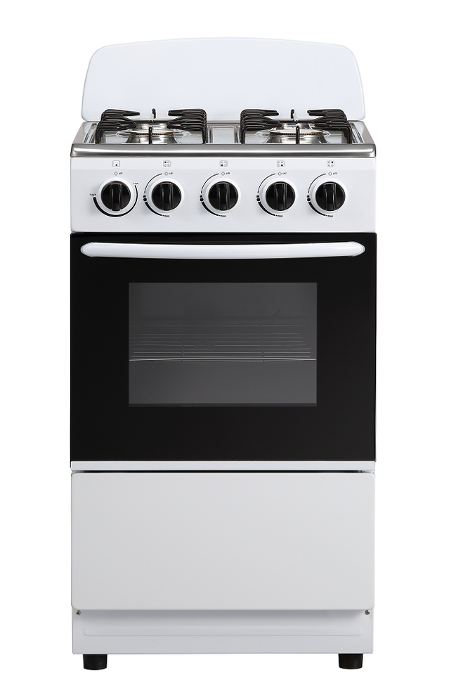 Household four burner gas stove with oven