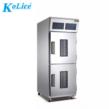 Kolice 36 δίσκοι διπλής θερμοκρασίας Pizza Bermentation Proofet Cabinet: Dough Proofer και καταψύκτης για ζύμωση ψωμιού