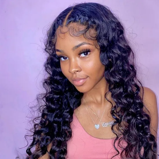 Wholesale Full Loose Deep Hd Lace Front Human Hair Wigs Cheap Raw Brazilian Virgin Glueless Lace Frontal Wigs for black women