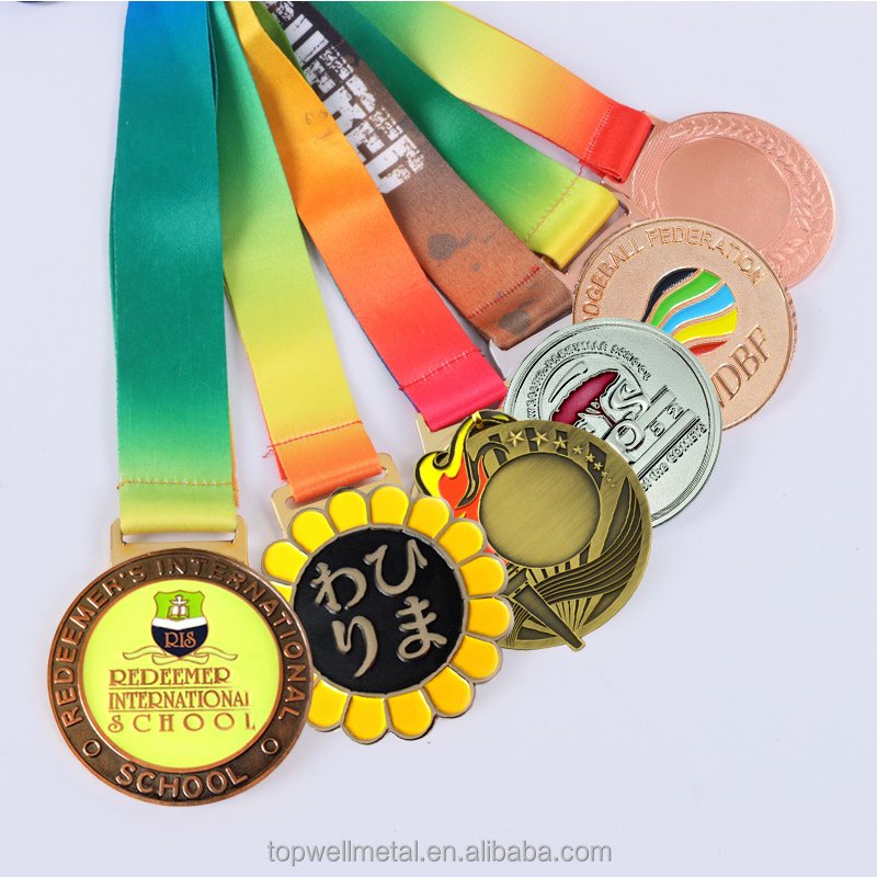 Médaille de métal de champion sportif 3D personnalisé