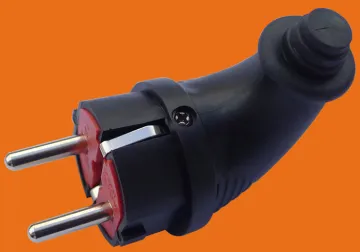 High Quality Rubber Materials German Electrical Rewireable Schuko Plug and Socket