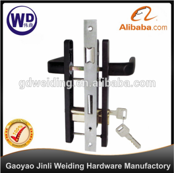 Door Handle With Lock Set HX-055 Black