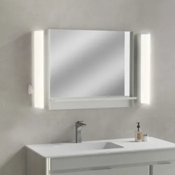 IMVSINCERE LED Wall Mounted Bathroom Light with EU Socket T8 - 65cm, 24w, IP44 Rating