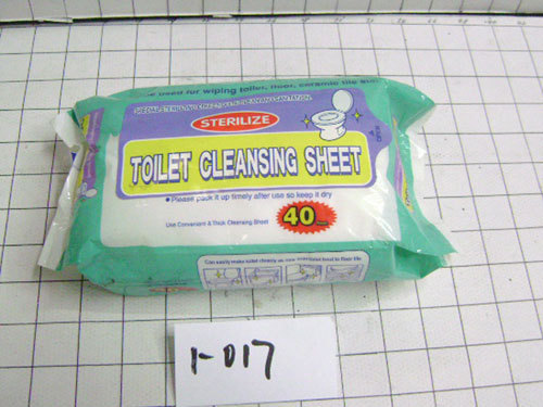 toilet cleaning sheet