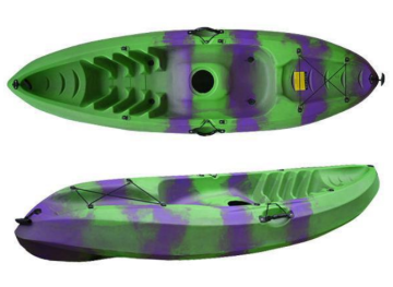 Single Seat One Person 10FT Fishing Sit On Top Canoe LLDPE&HDPE Plastic Kayak
