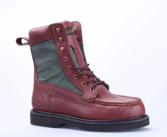 Genuine leather goodyear welted fashion style boot