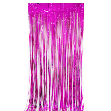 FUCSIA FOIL CURTAIN 9