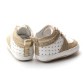 Print Glitter Patchwork Real Leather Baby Casual Shoes