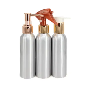 Empty 100ml Aluminum Bottle with Plastic Spray