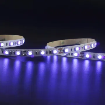 Customized OEM ODM Flexible UV LED Strip Light - Purple SMD5050 60LEDs 395nm-400nm 12V/24V IP20 High Quality
