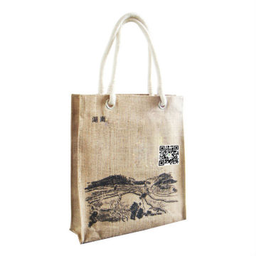Custom Design Linen Tote Shopping Gift Bag