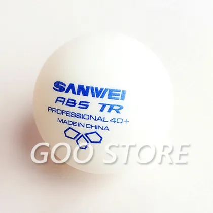 SANWEI New 3-STAR TR ABS Material Plastic 40+ training SANWEI Table Tennis Ball Poly Ping Pong Ball