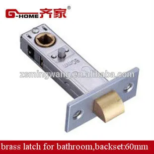 bathroom lock latch backset 60mm brass latch