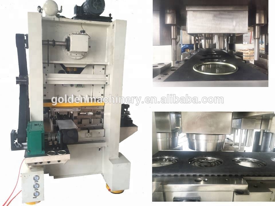 CNC automatic gantry press machine for tin beverage can cap making