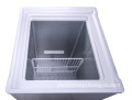 Horizontal Commercial Display Cabinet with Top Glass Door and 100L Chest Freezer