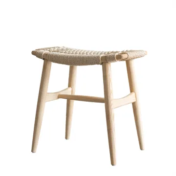 Wholesale Wooden Stool Raatan Chair Modern Accent Bar Stools