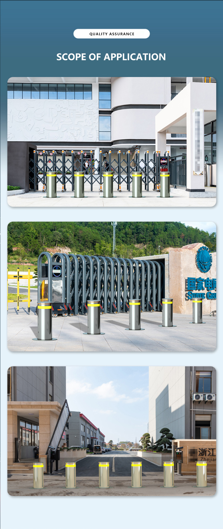 stainless steel bollards