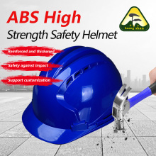 Bahan abs biru tiga topi keledar keselamatan tulang rusuk