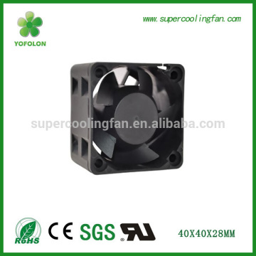 40x40x28mm 12V DC electric fan ball bearing manufacturer supply small 40mm axial fan