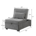 Sleeper Chair Bed Ottoman