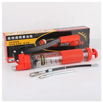 Factory Direct Wholesale: High Quality 600CC Transparent Butter Gun & Grease Gun