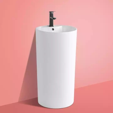 Oval Stylish High Quality White Vanity Bathroom Sinks